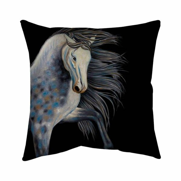 Begin Home Decor 26 x 26 in. Abstract Horse-Double Sided Print Indoor Pillow 5541-2626-AN219